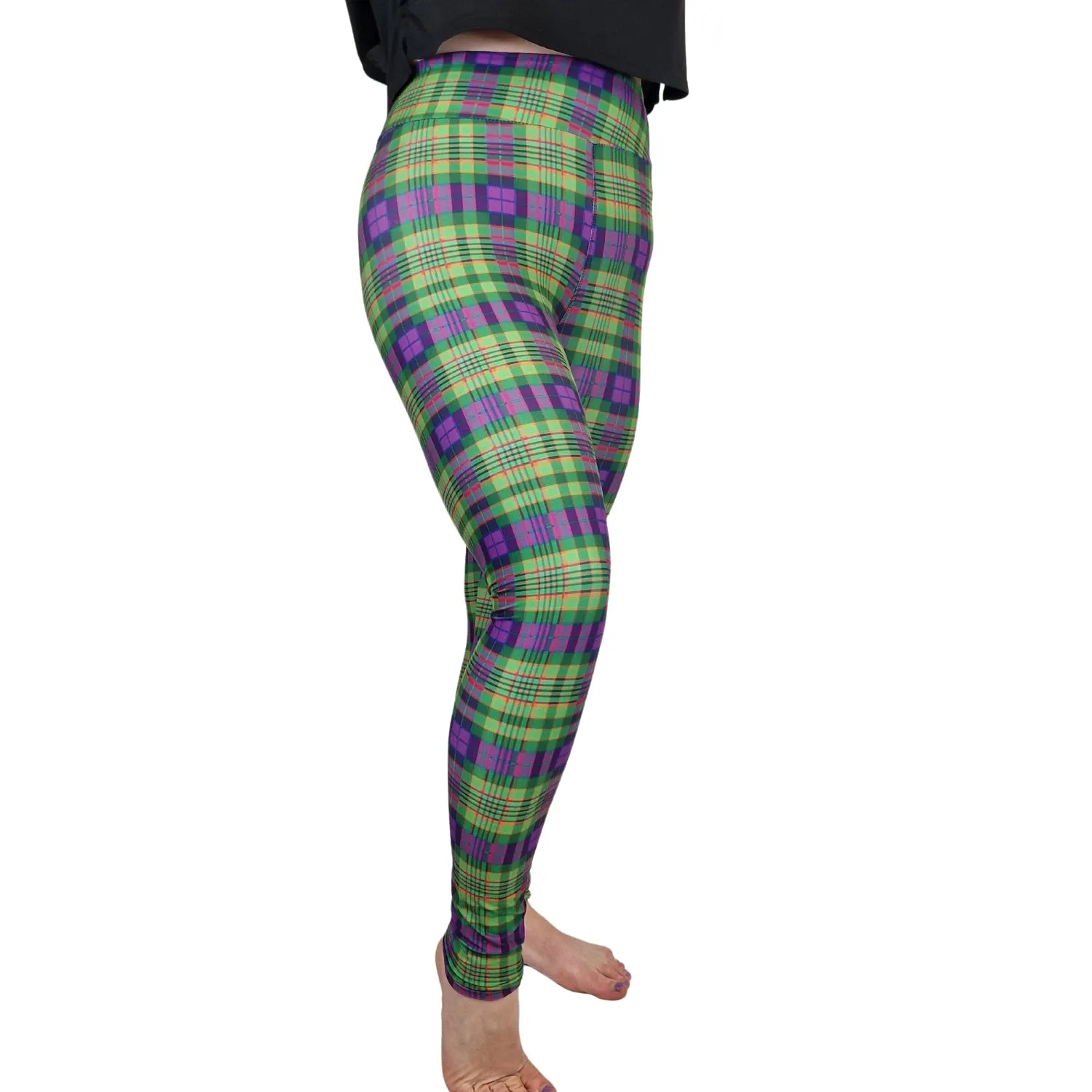 24/7 Leggings – Emerald Tartan