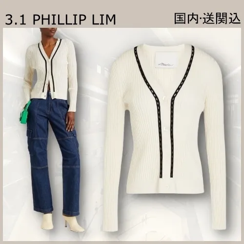 3.1 Phillip Lim  |Casual Style Nylon Long Sleeves Plain Cotton Office Style