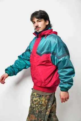 90s skiing snow coat