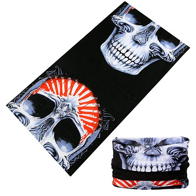 Alternative Fashion Skull Tube Seamless Bandana / Headband Turban Head Scarf