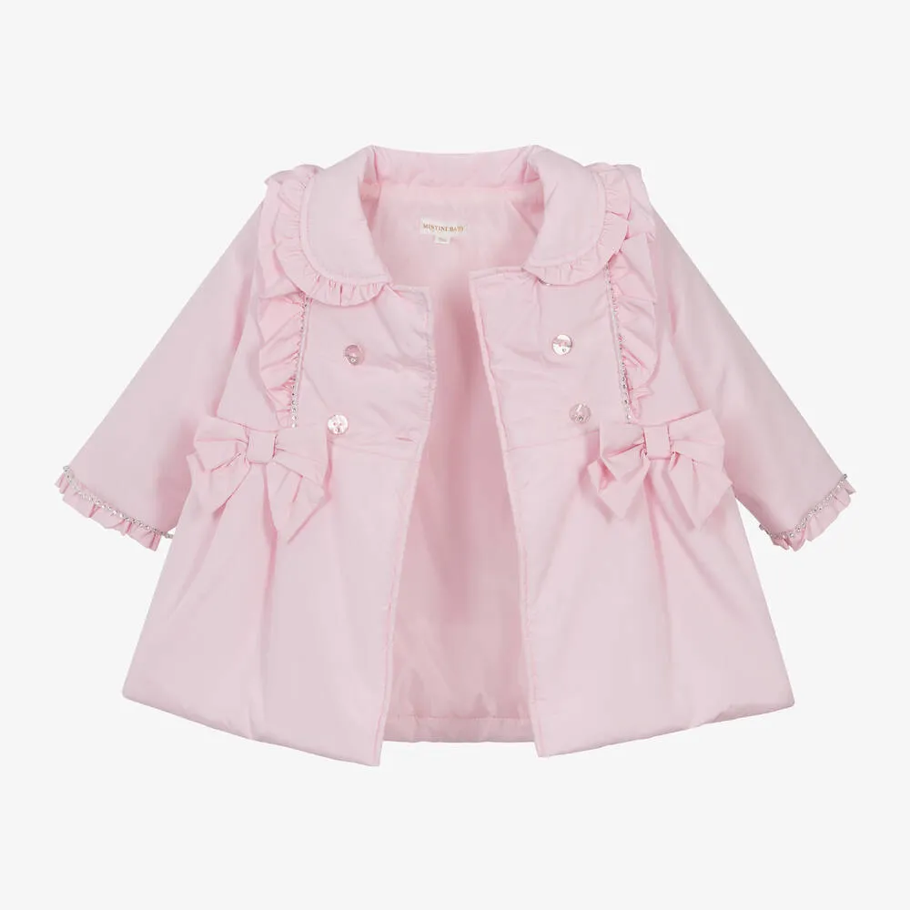 Baby Girls Pink Padded Coat