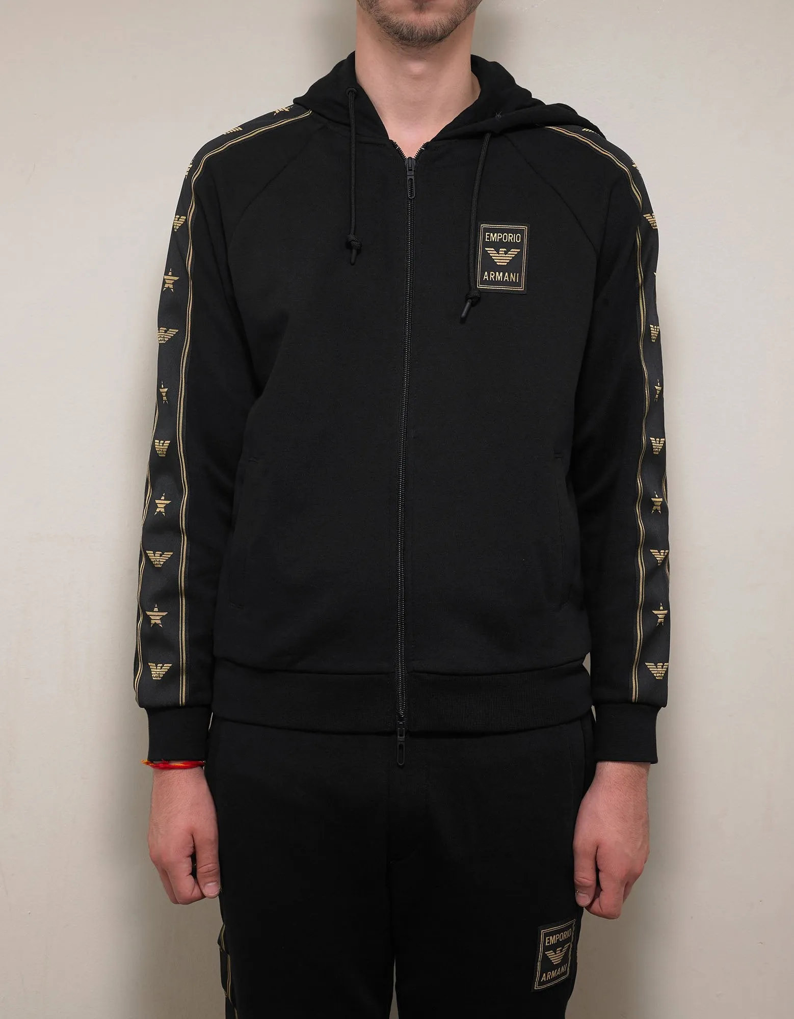 Black Eagle Logo Tape Tracksuit