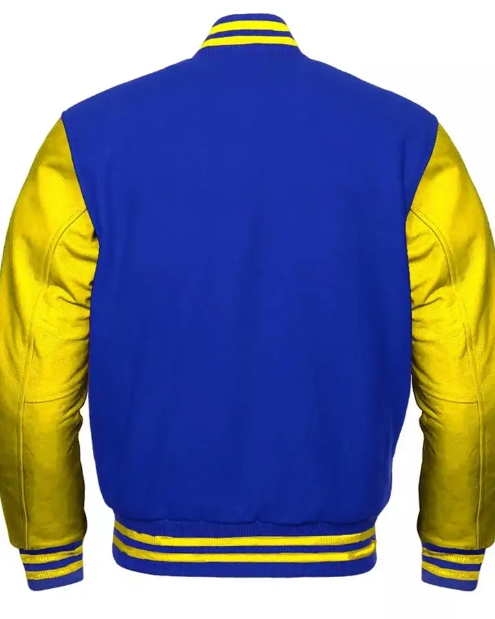 Blue and Yellow Varsity Jacket - William Jacket