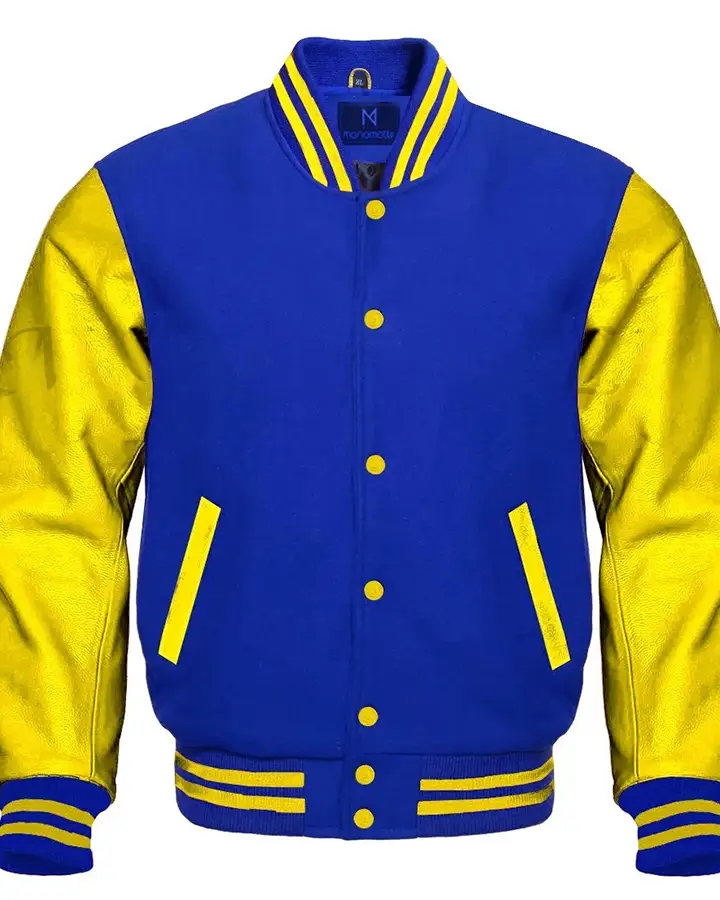 Blue and Yellow Varsity Jacket - William Jacket