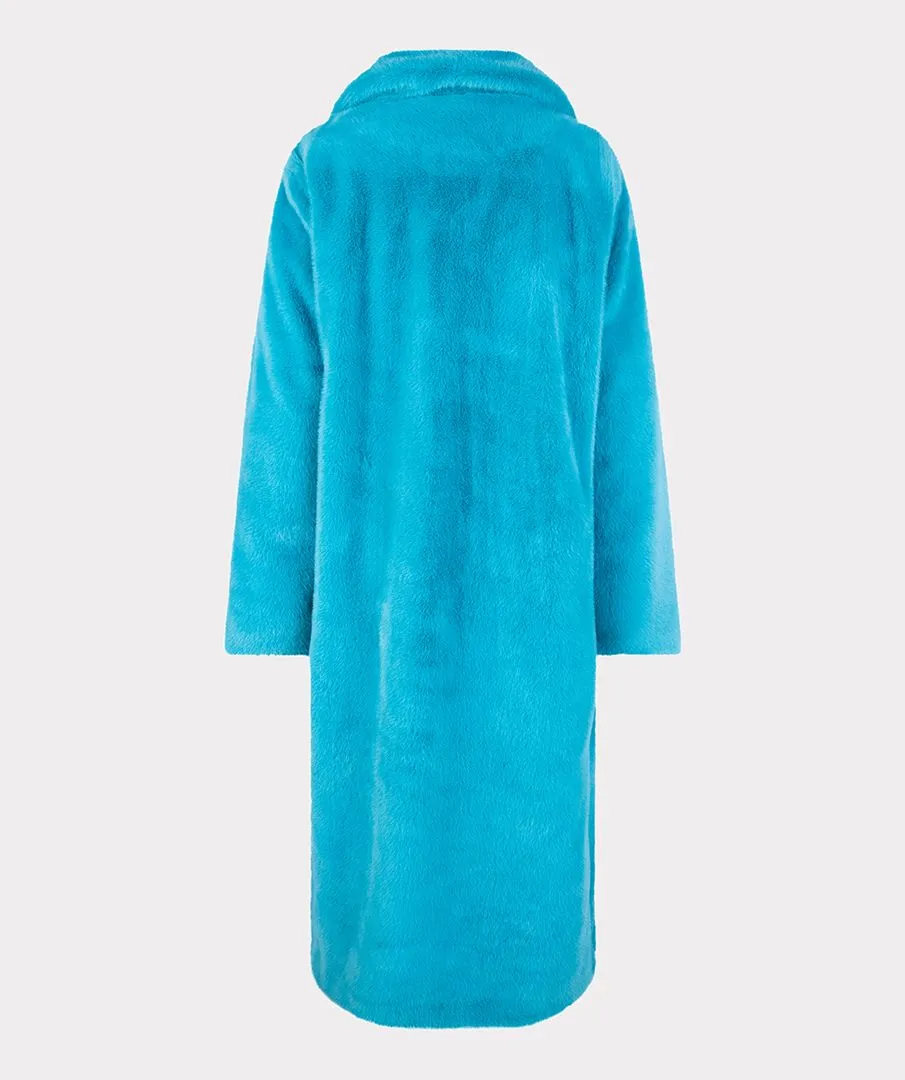 Blue Raspberry Coat I Petrol