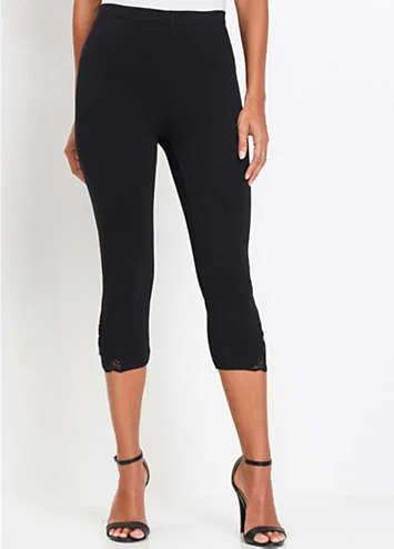 bonprix Stretchy Cropped Leggings | Grattan