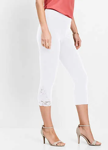 bonprix Stretchy Cropped Leggings | Grattan