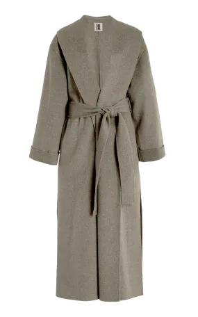 By Malene Birger Trullem Felted Wool Wrap Trench Coat 