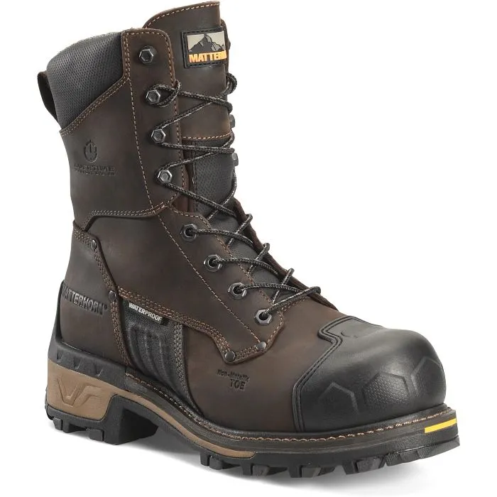 CAROLINA MATTERHORN MAXIMUS 2.0 8 COMPOSITE TOE WATERPROOF WORK BOOT SIZE 10.5EE DARK BROWN