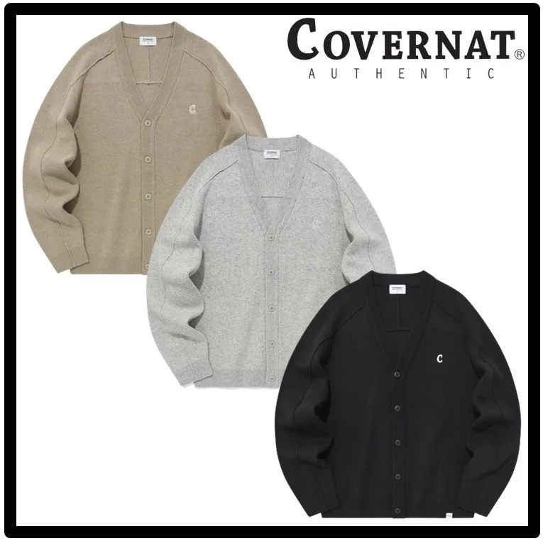 COVERNAT  |Unisex Street Style Logo Cardigans