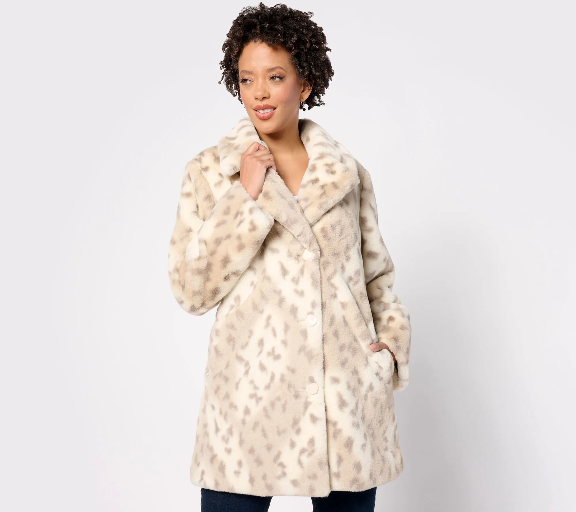 Dennis Basso 30th Anniversary Faux Fur Coat