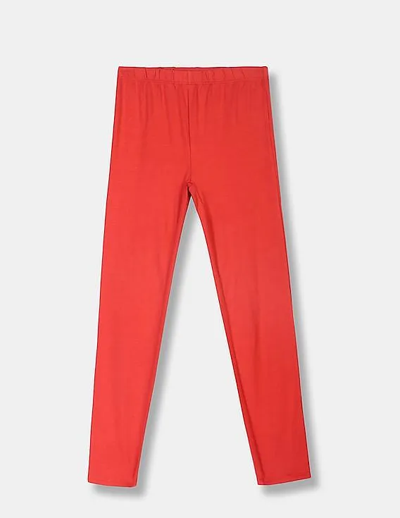 GAP Girls Red Jersey Leggings