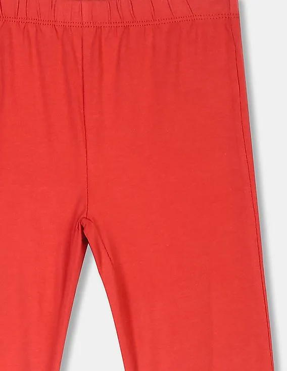 GAP Girls Red Jersey Leggings