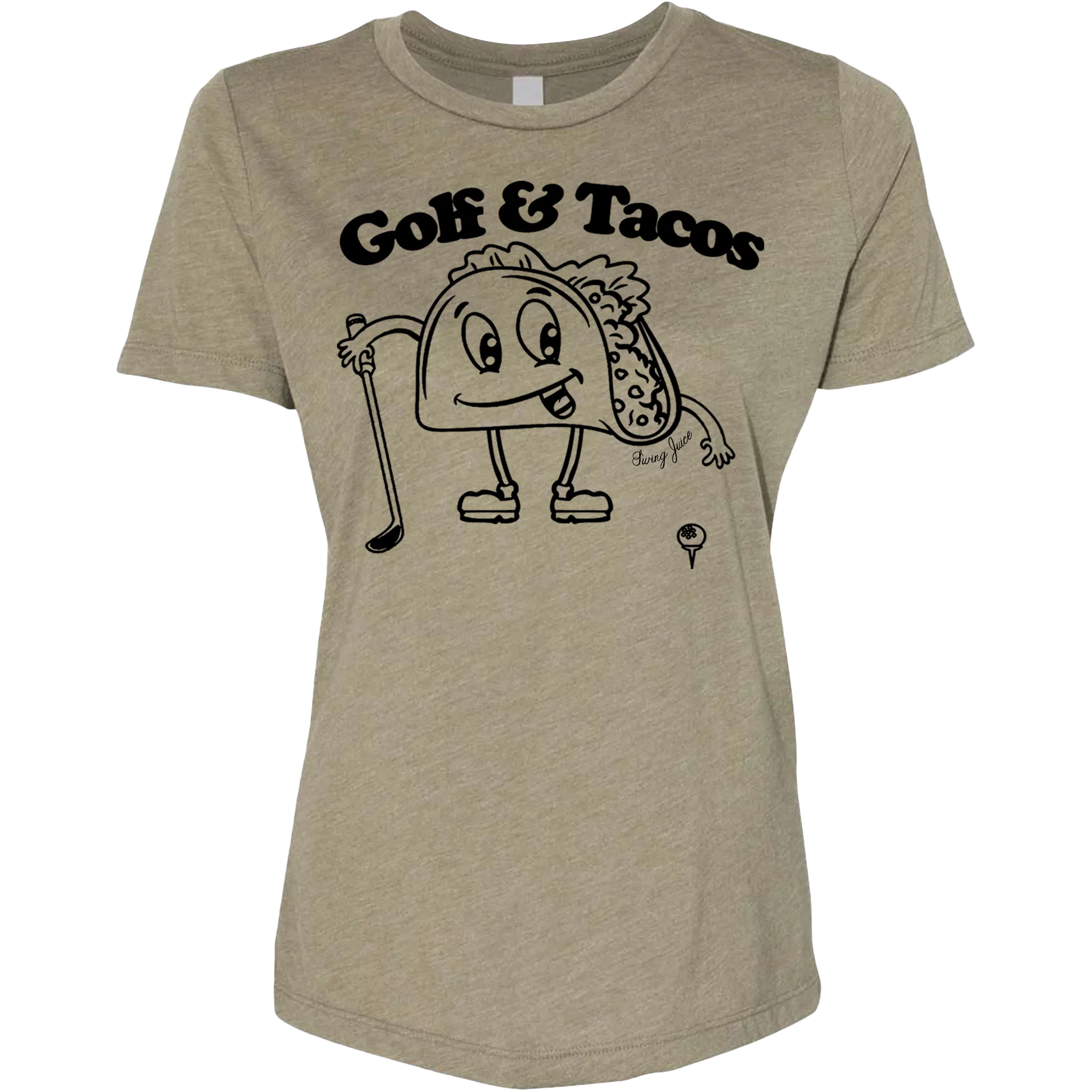 Golf & Tacos Women's T-Shirt Military Green