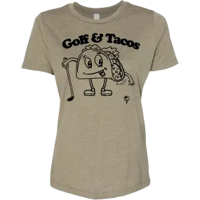 Golf & Tacos Women's T-Shirt Military Green