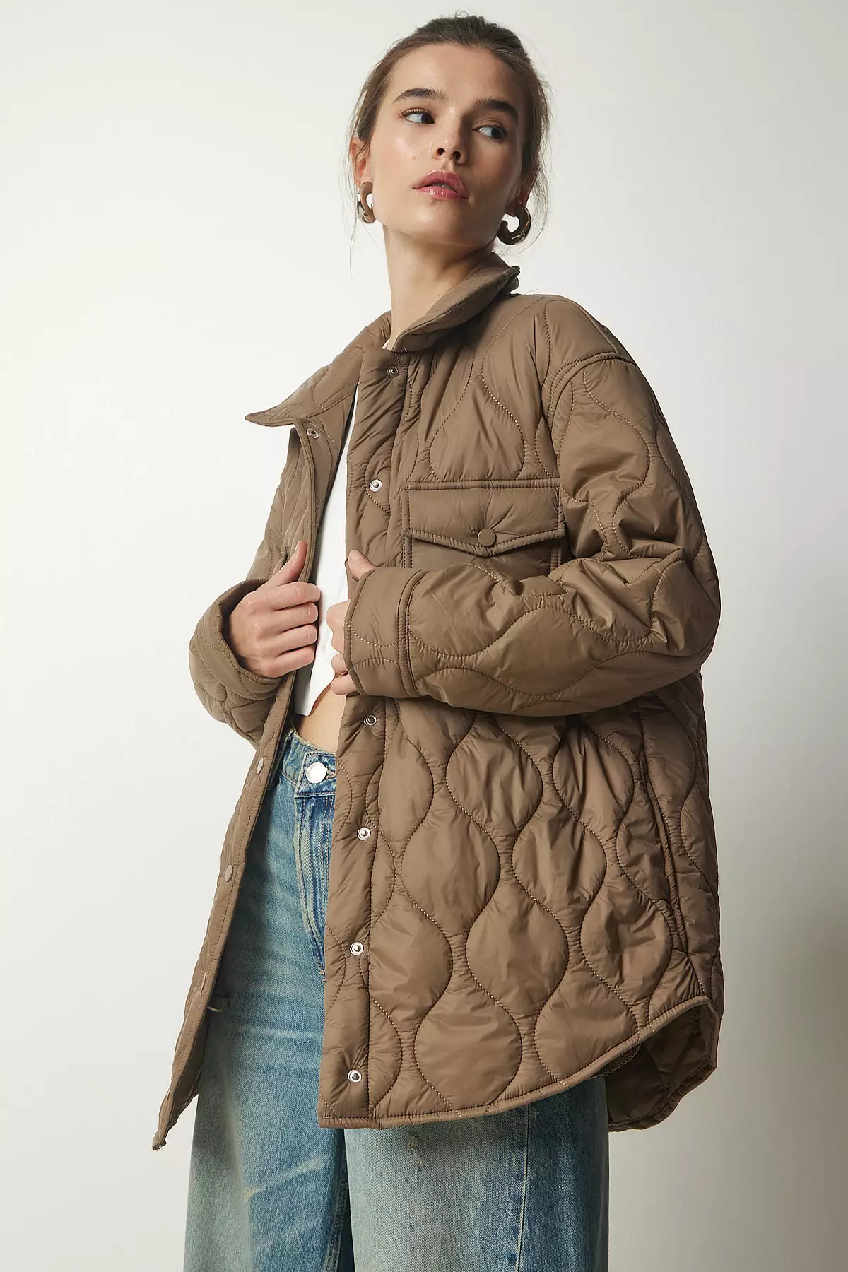 Happiness Istanbul Pockets Quilted Coat