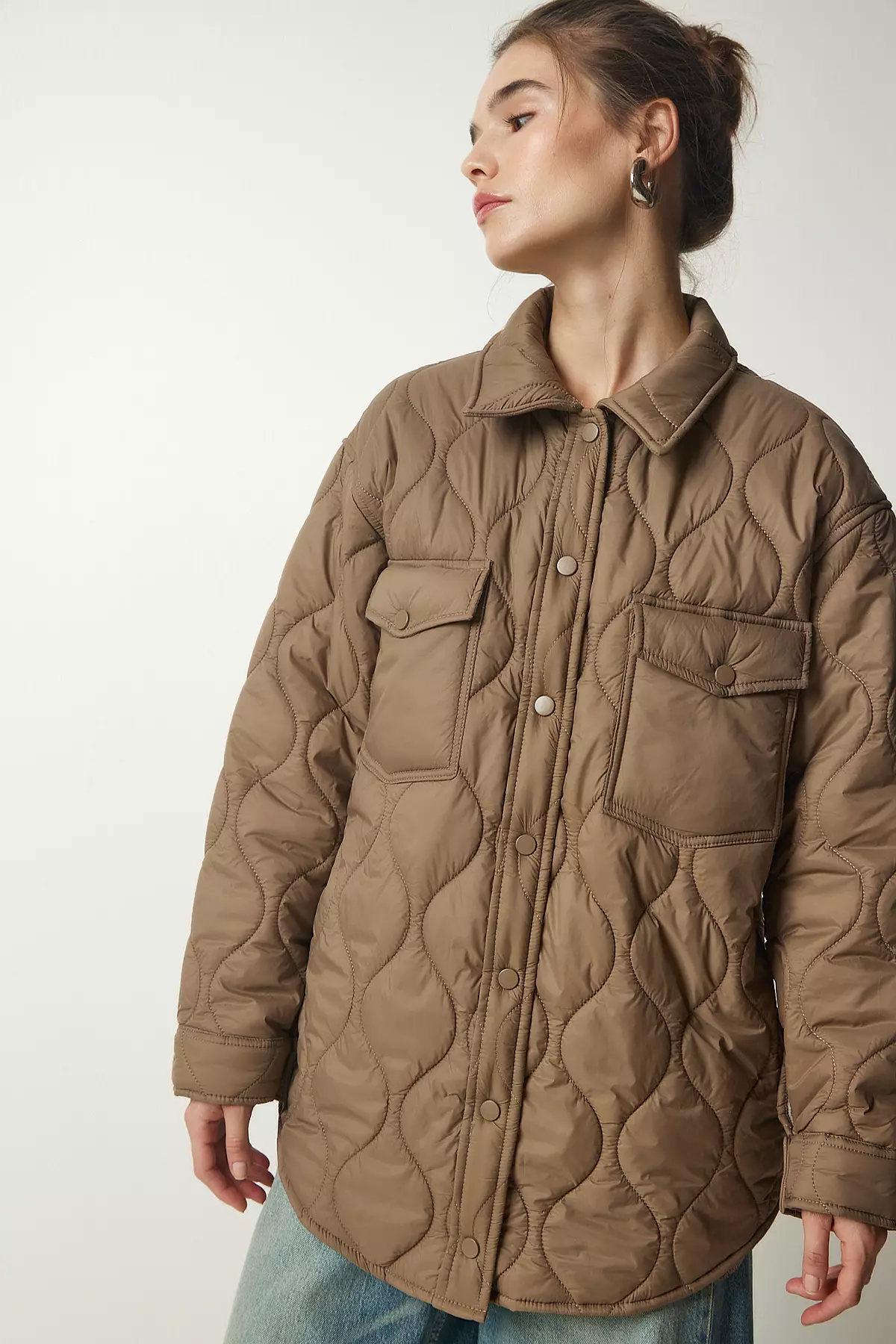 Happiness Istanbul Pockets Quilted Coat