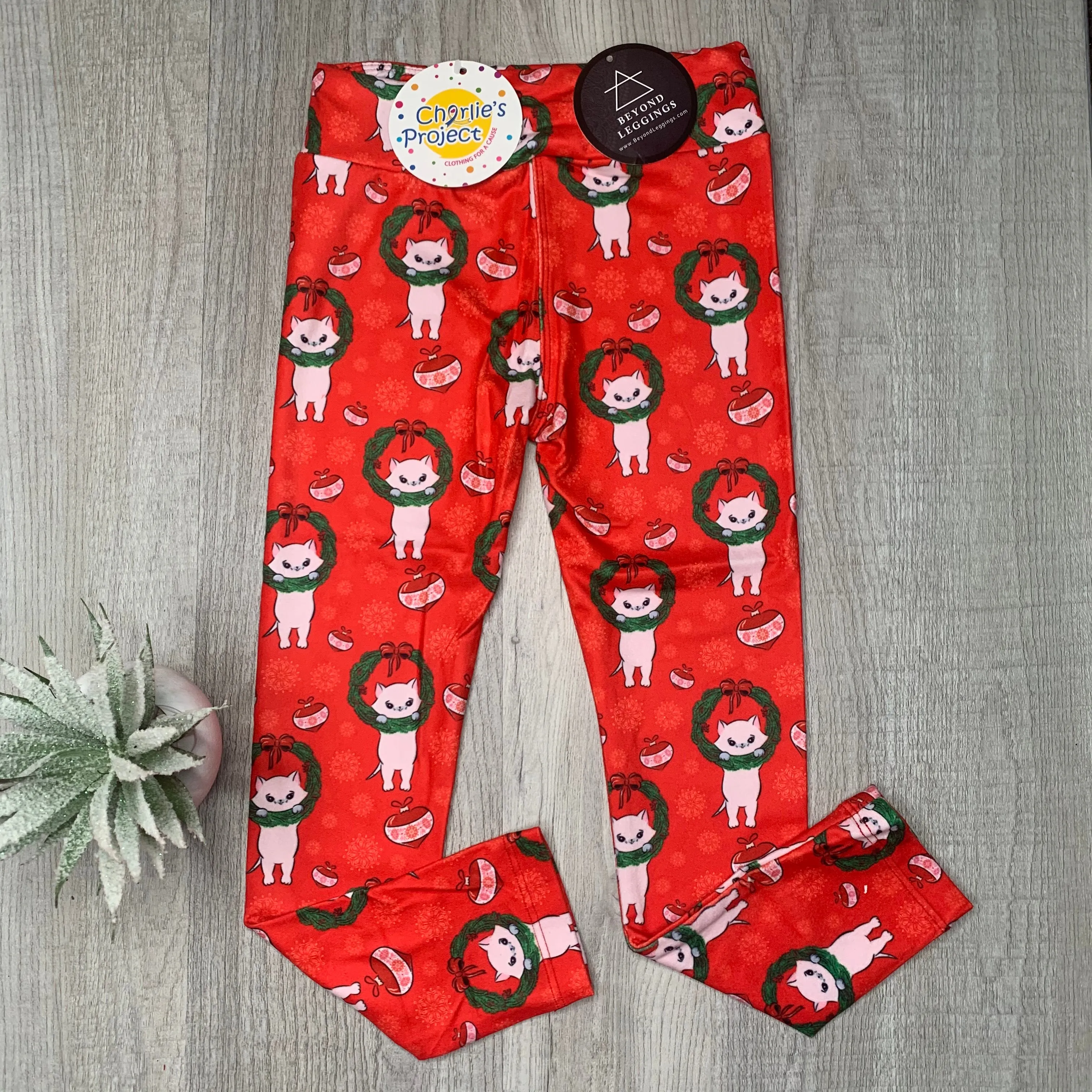 Holiday Kitten Christmas Soft Leggings