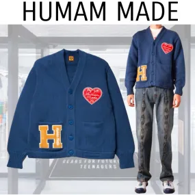 HUMAN MADE  |Heart Unisex Blended Fabrics Street Style Plain Cotton