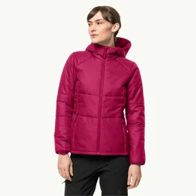 Jack Wolfskin Women's Bergland Ins Hoody insulated jacket, Cranberry / M