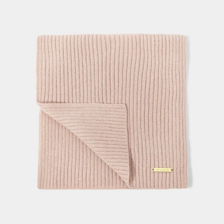 Katie Loxton Nude Pink Knitted Scarf