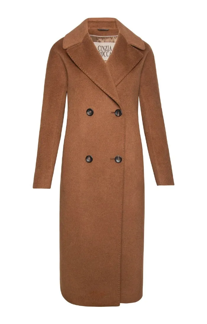 Ladies Double Breasted Long Coat