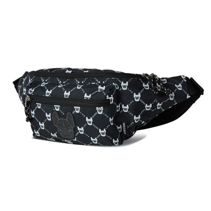 LifeWork Signature Waist Bag Black Monogram