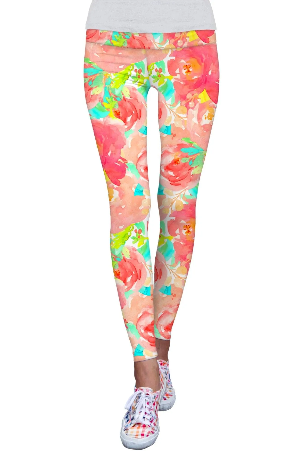 Little Good Idea Lucy Floral Performance Leggings - Women