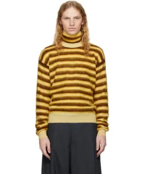 Marni Brown & Yellow Striped Sweater