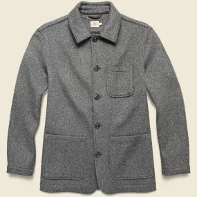 Melton Chore Coat - Charcoal Melange