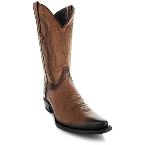 Men's Snip Toe Cowboy Boots Tan (H50030) | Soto Boots