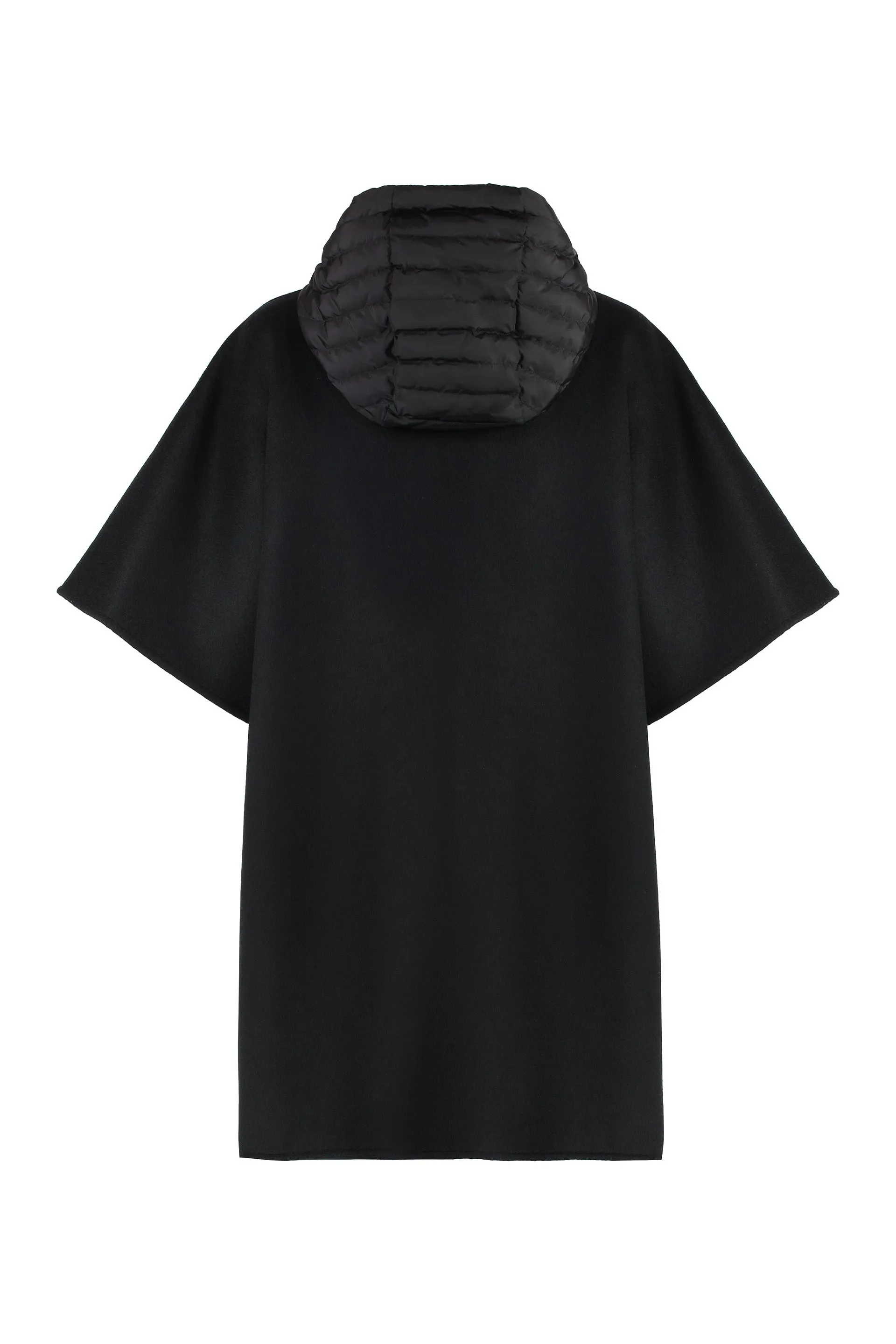 MONCLER Elegant Black Cape Jacket