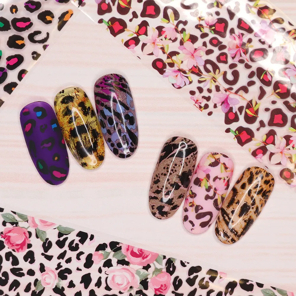 Nail Art Foil Box / Leopard Print Medley