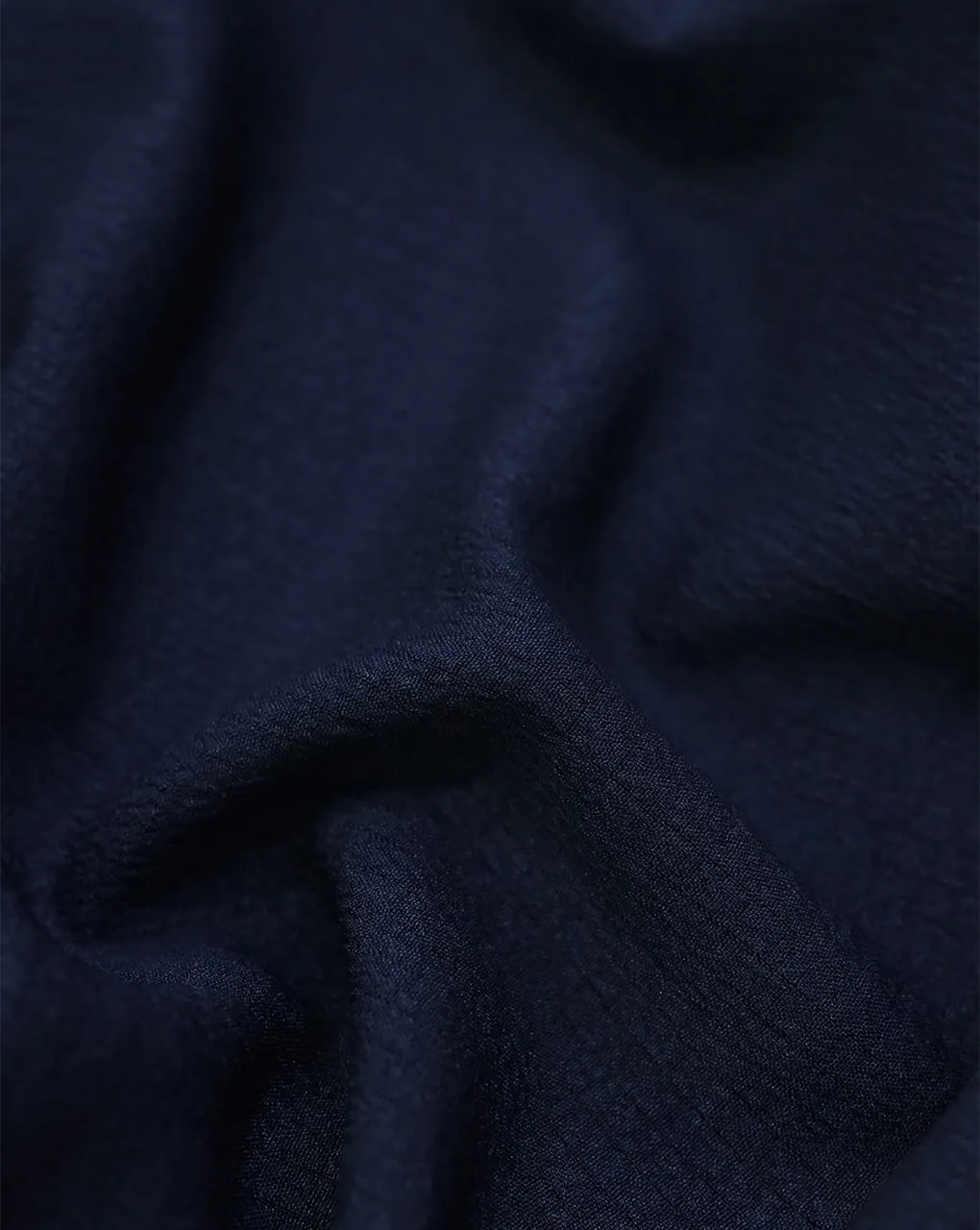 NAVY BLUE BUBBLE CREPE FABRIC