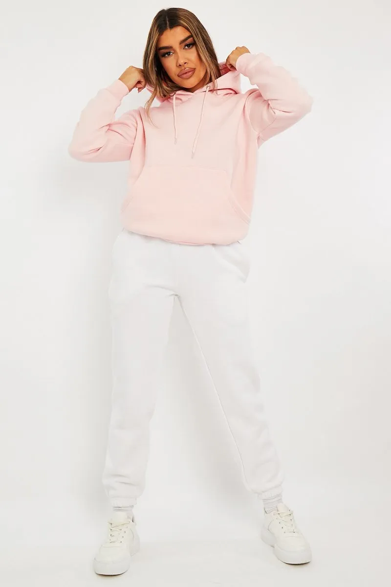 Pink Soft Fleece Hoodie - Maia