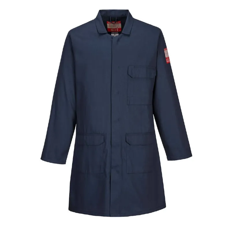 Portwest FR34 Navy Flame Retardant Coat