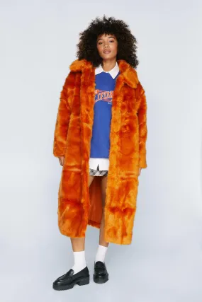 Premium Longline Faux Fur Coat