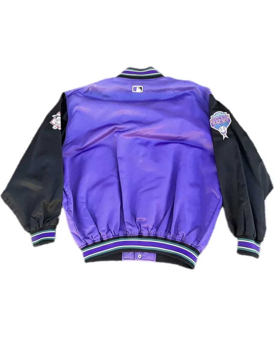 Purple Arizona Diamondbacks Lettermen Jacket - William Jacket