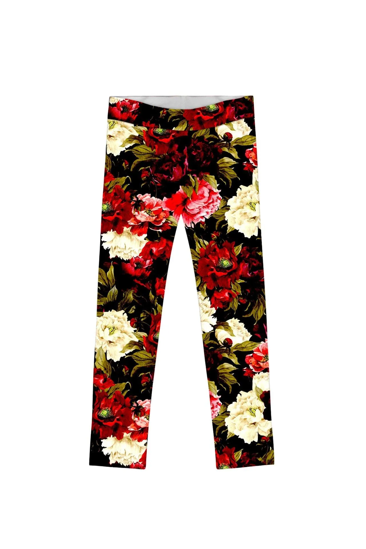 Put Your Crown On Lucy Back Floral Fancy Legging - Girls