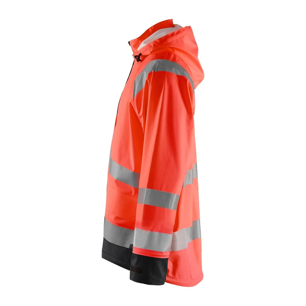 Rain Jacket Level 1 4323 High Vis Rood/Zwart - Blåkläder