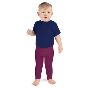 Ready, Set, Play: Boys' Solid Workout Leggings - Tyrian Purple