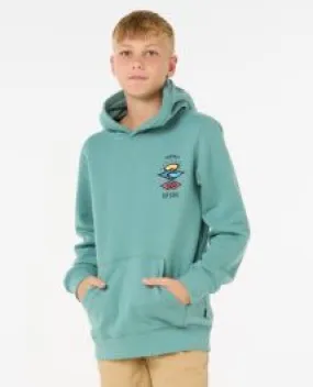 Rip Curl Search Icon Boys Hoody - Blue Lagoon