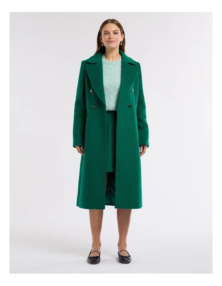 Royal Longline Coat in Green