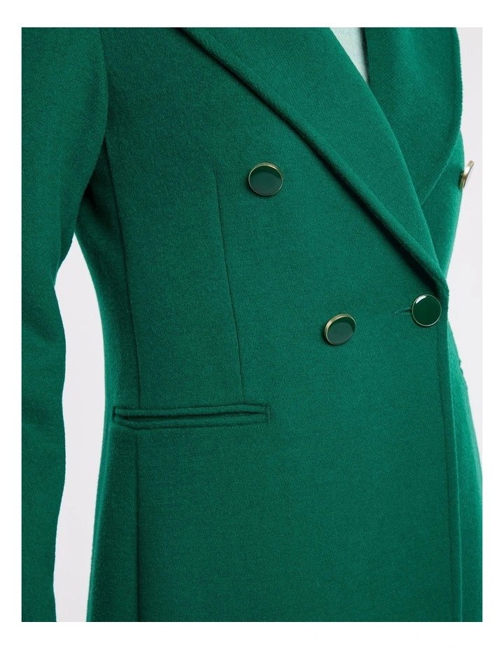 Royal Longline Coat in Green