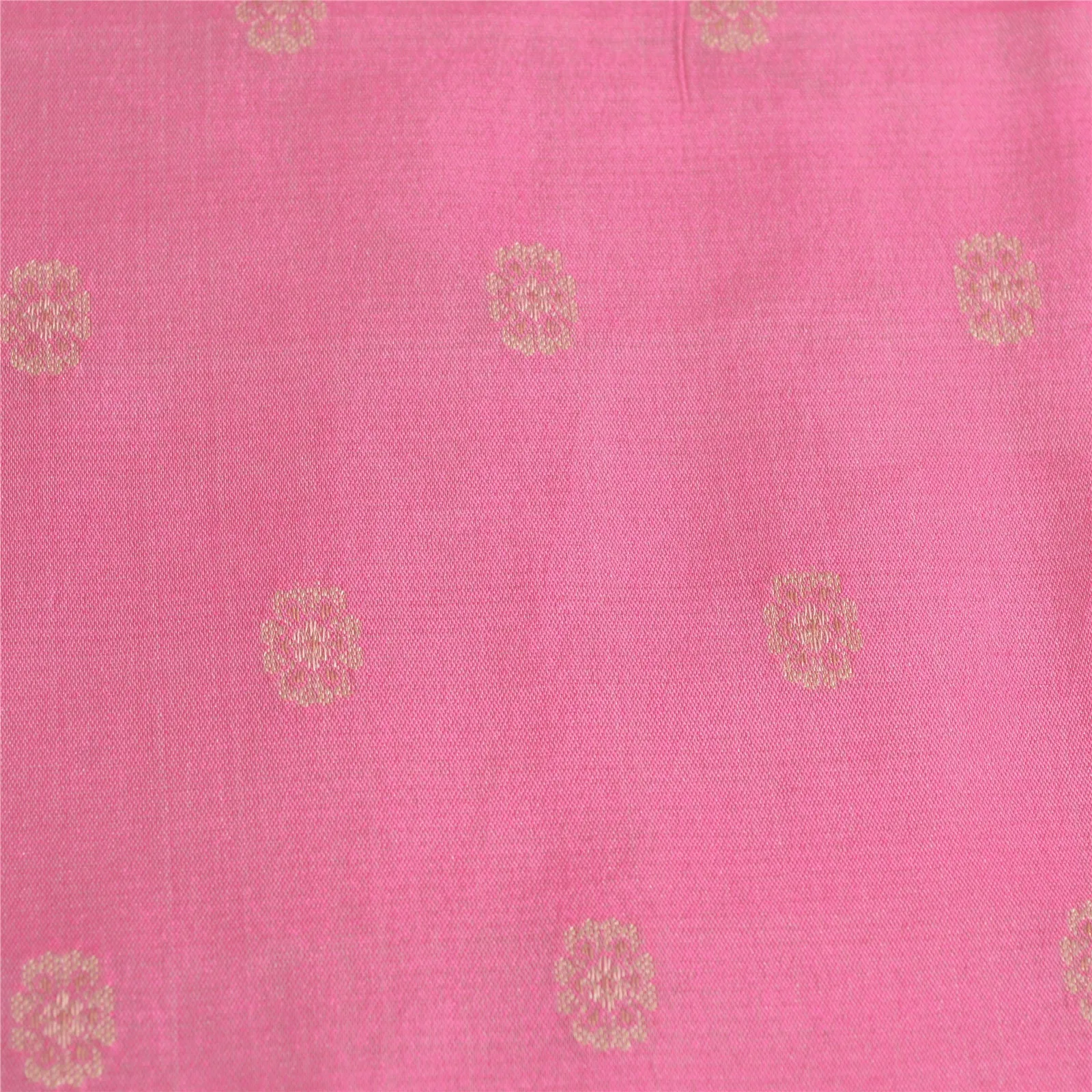 Sanskriti Vintage Long Dupatta Stole Pure Silk Pink Hijab Woven Wrap Scarves