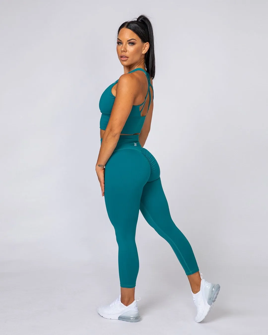 Signature Scrunch 7/8 Leggings - Teal