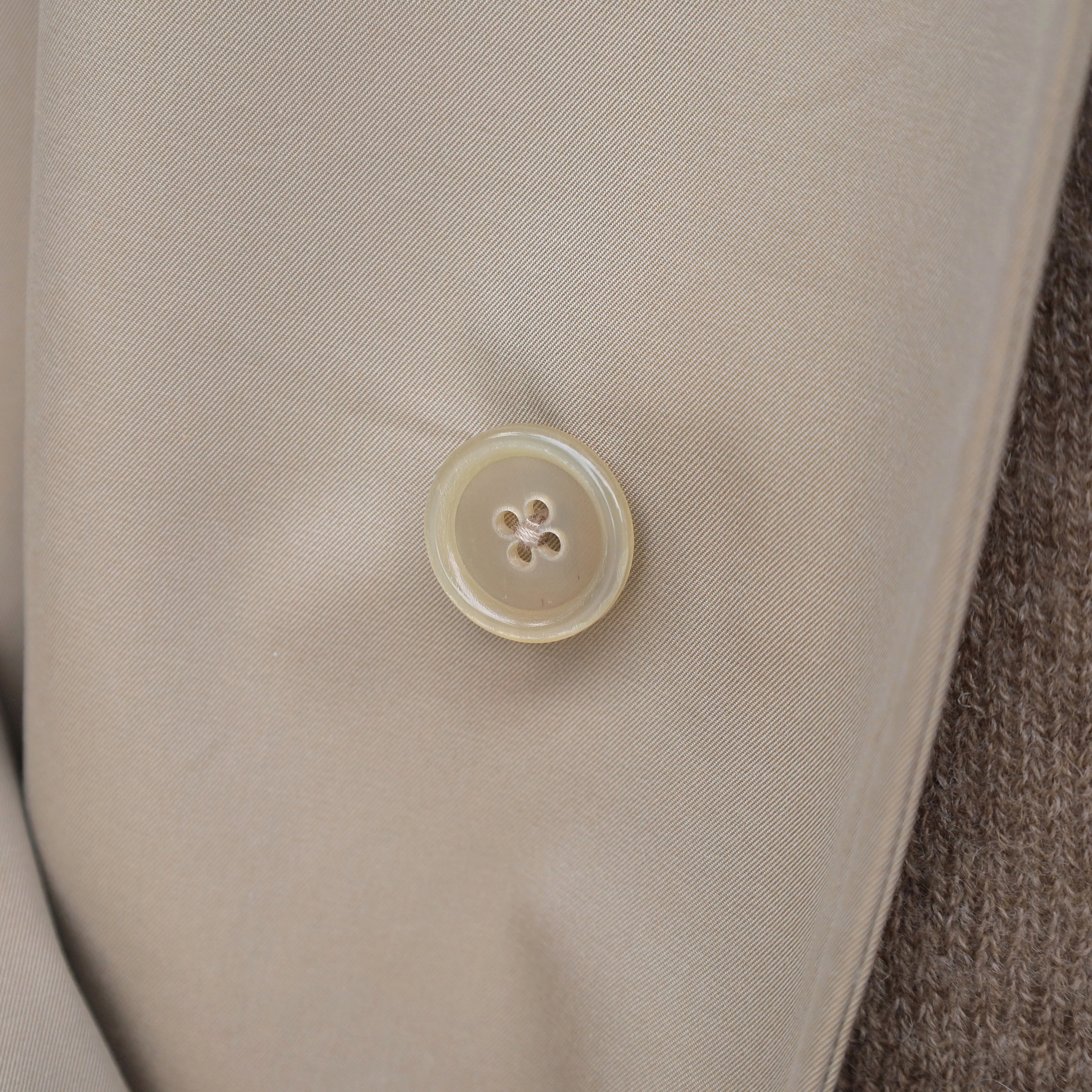 SINGLE RAGLAN COAT GABARDINE BEIGE