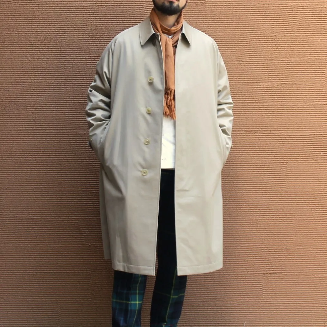 SINGLE RAGLAN COAT GABARDINE BEIGE