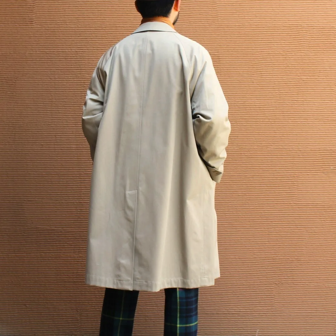 SINGLE RAGLAN COAT GABARDINE BEIGE