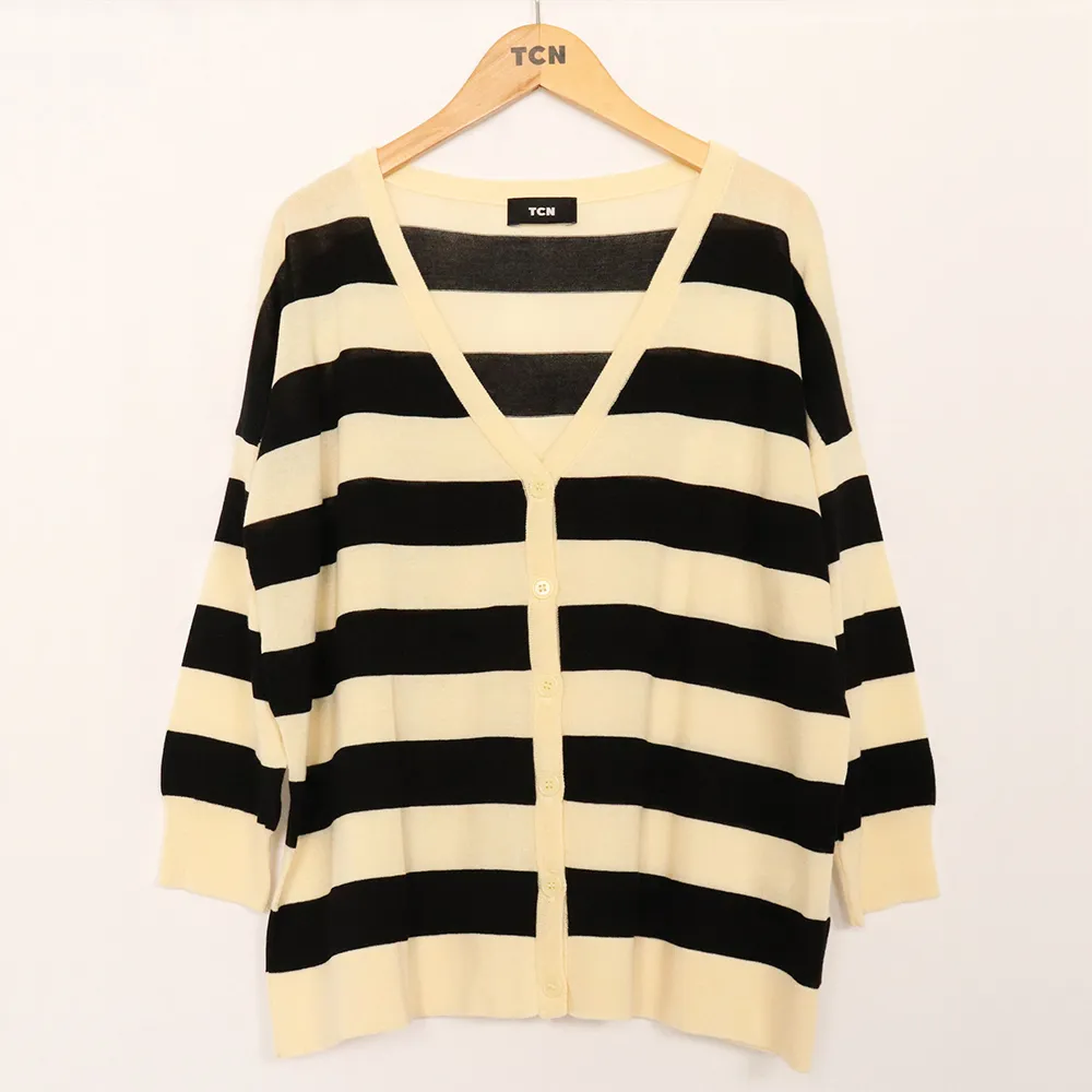 TCN  |Stripes Cotton Cardigans